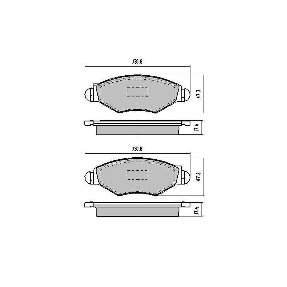 RDA GP Max Brake Pad Set Front RDB1943