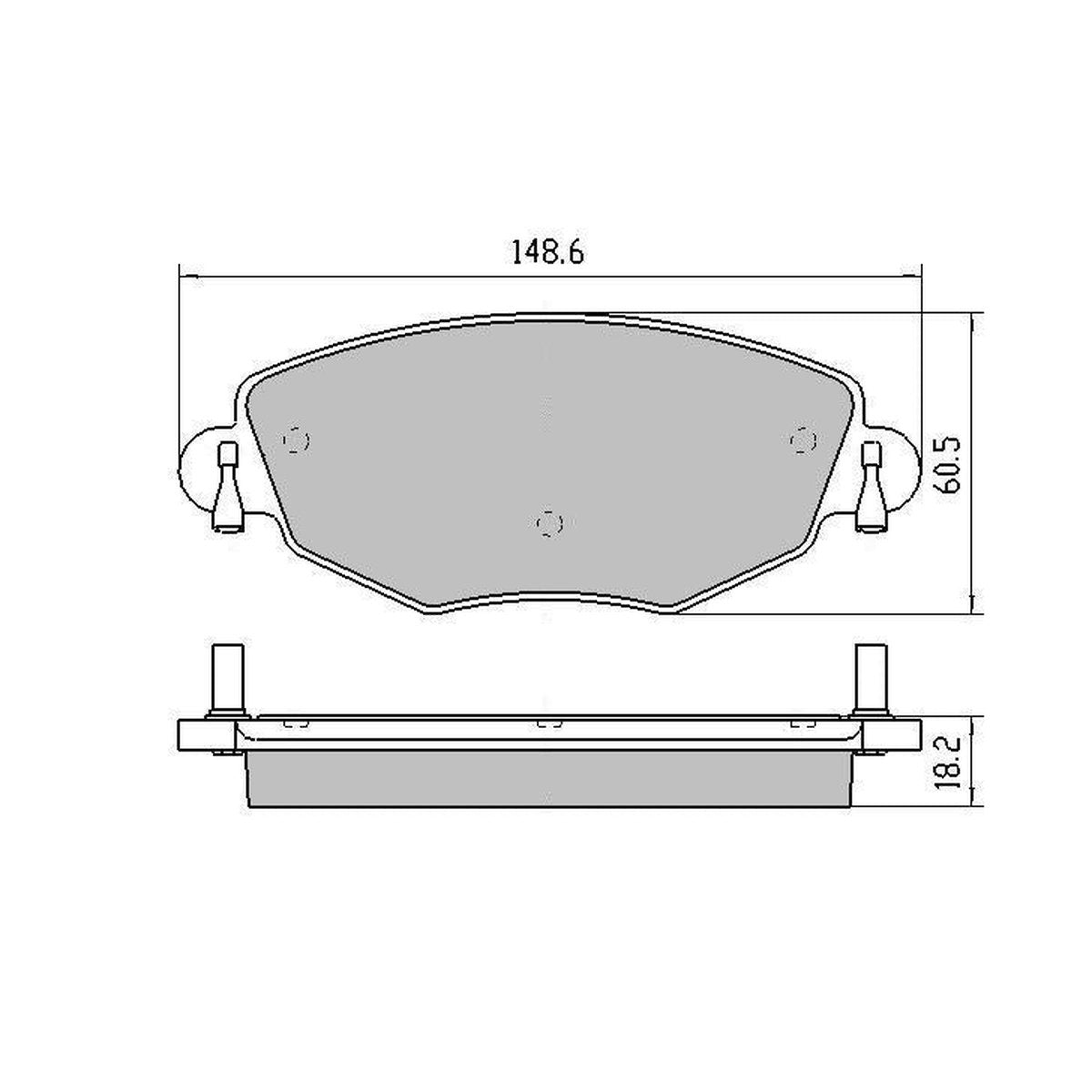 RDA GP Max Brake Pad Set Front RDB1944