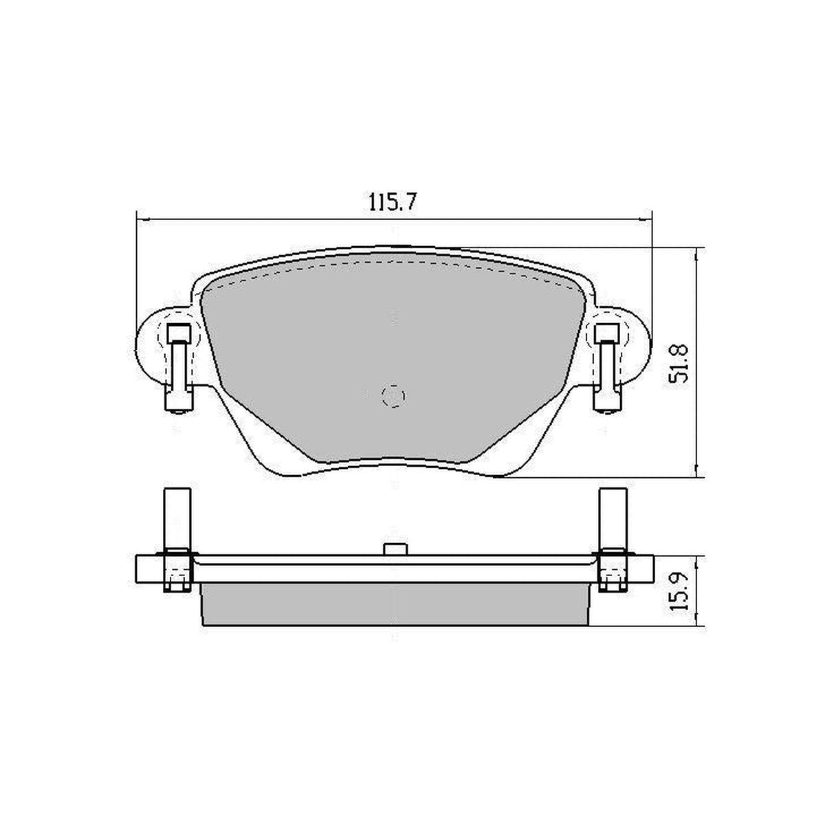 RDA GP Max Brake Pad Set Rear RDB1945
