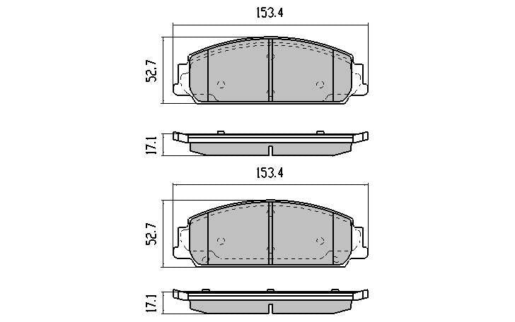 RDA GP Max Brake Pad Set Front RDB1949