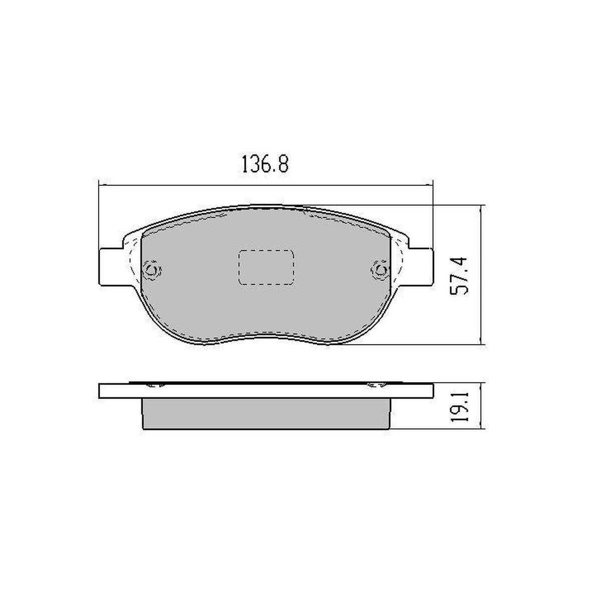RDA GP Max Brake Pad Set Front RDB1953