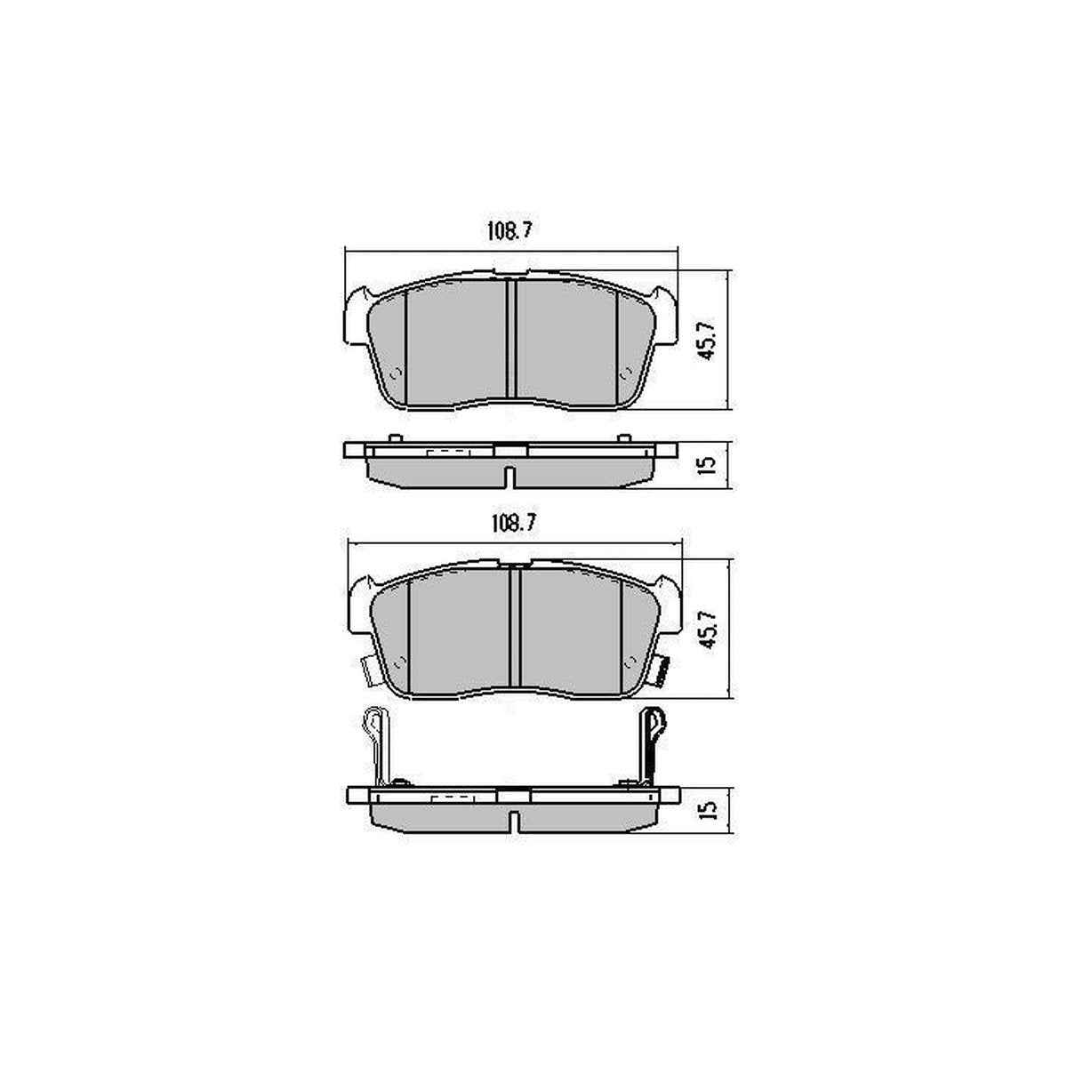 RDA GP Max Brake Pad Set Front RDB1960