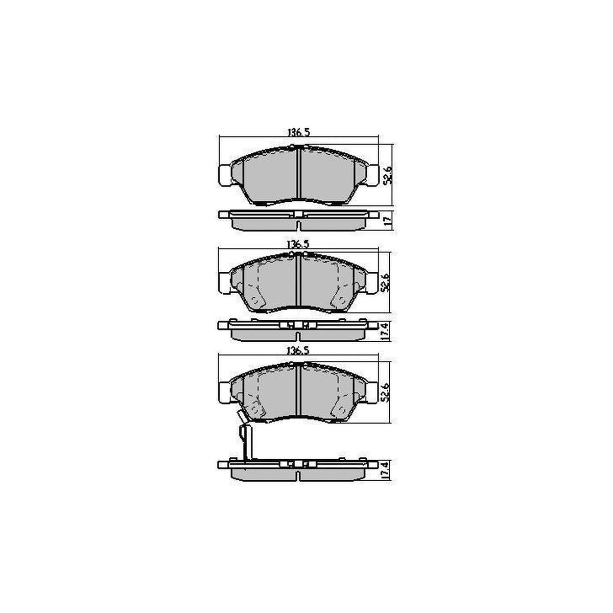 RDA GP Max Brake Pad Set Front RDB1964