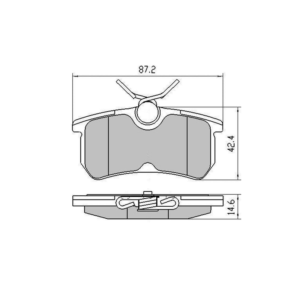 RDA GP Max Brake Pad Set Rear RDB1965