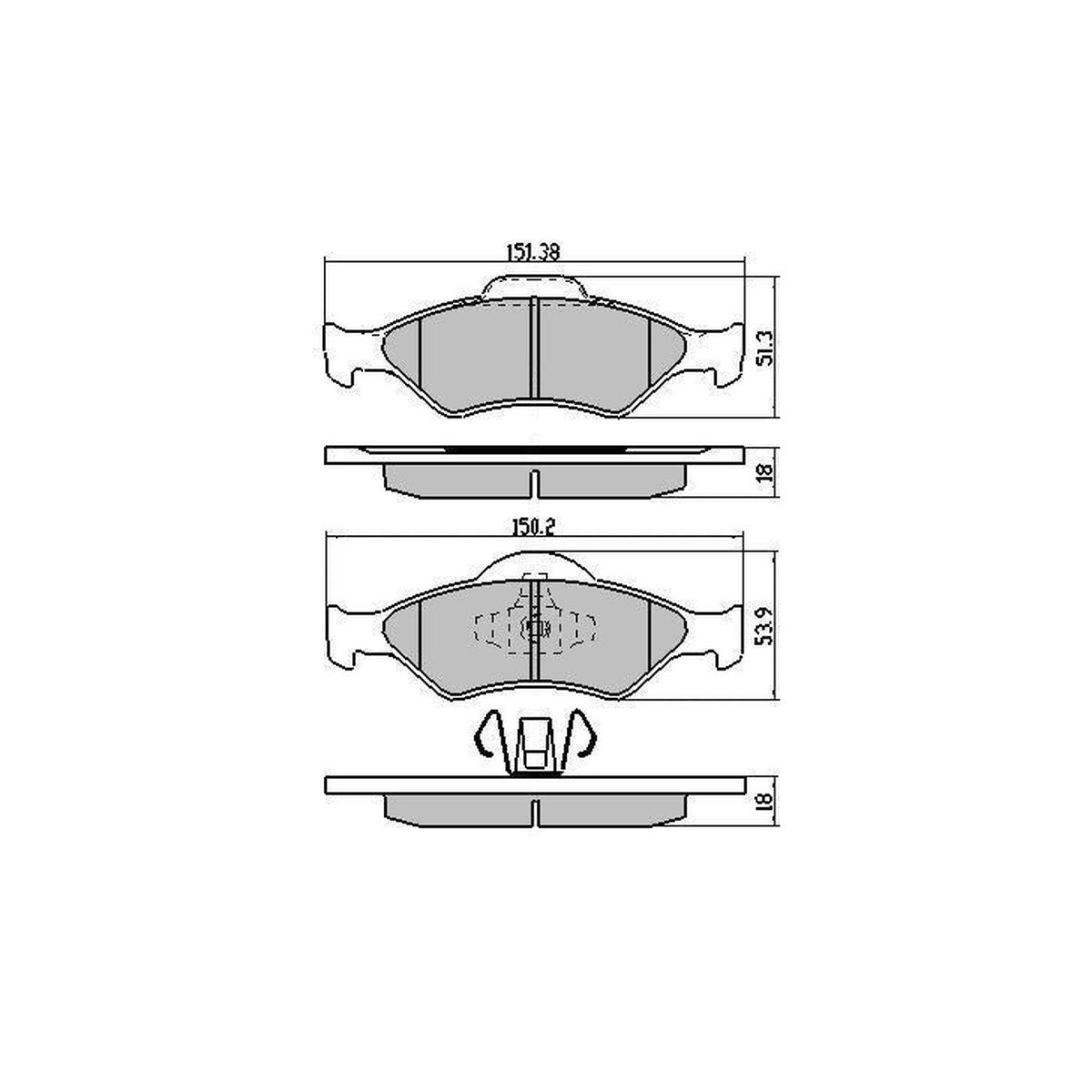 RDA GP Max Brake Pad Set Front RDB1969