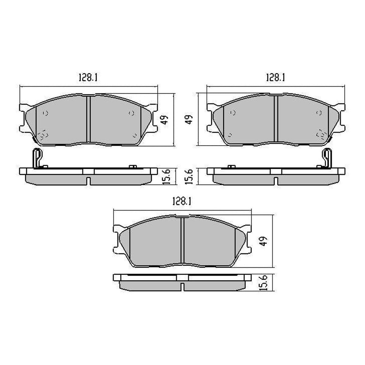 RDA GP Max Brake Pad Set Front RDB1973