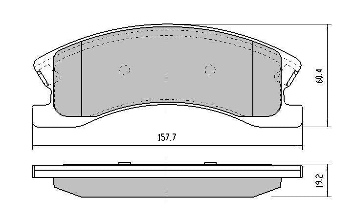 RDA GP Max Brake Pad Set Front RDB1974