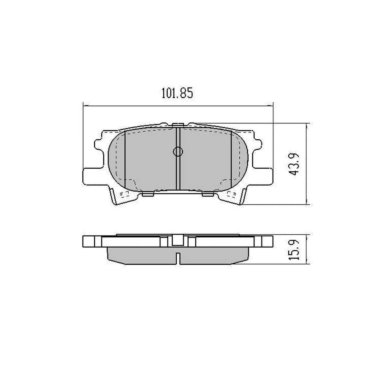 RDA GP Max Brake Pad Set Rear RDB1975