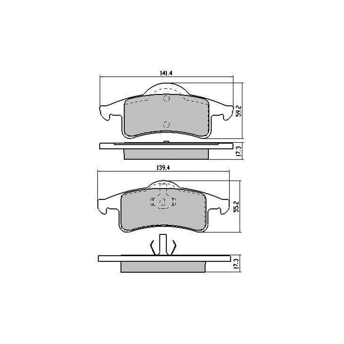 RDA Phantom Ceramic Brake Pad Set Rear RDC1976