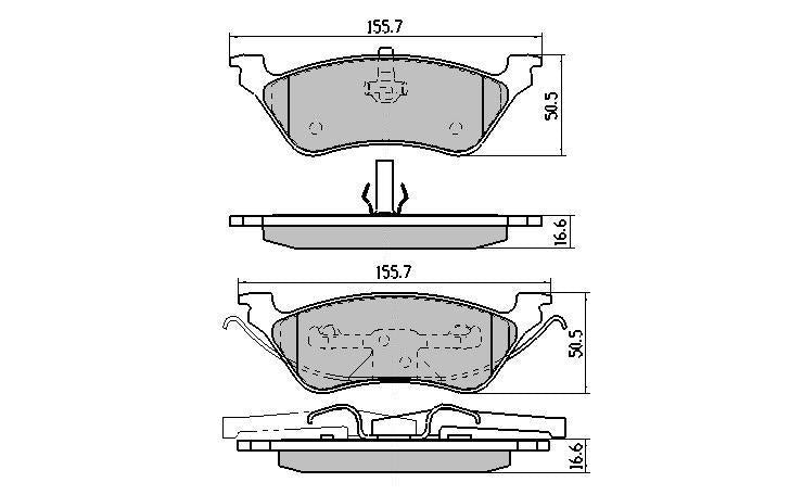 RDA GP Max Brake Pad Set Rear RDB1977