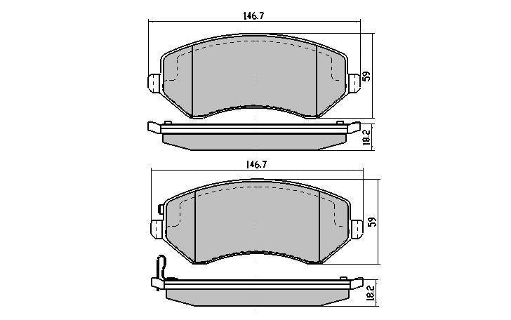 RDA Phantom Ceramic Brake Pad Set Front RDC1979