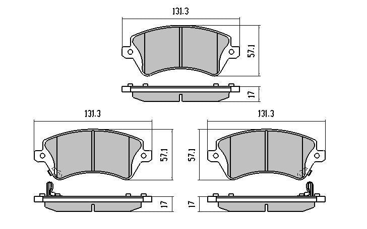 RDA GP Max Brake Pad Set Front RDB1981