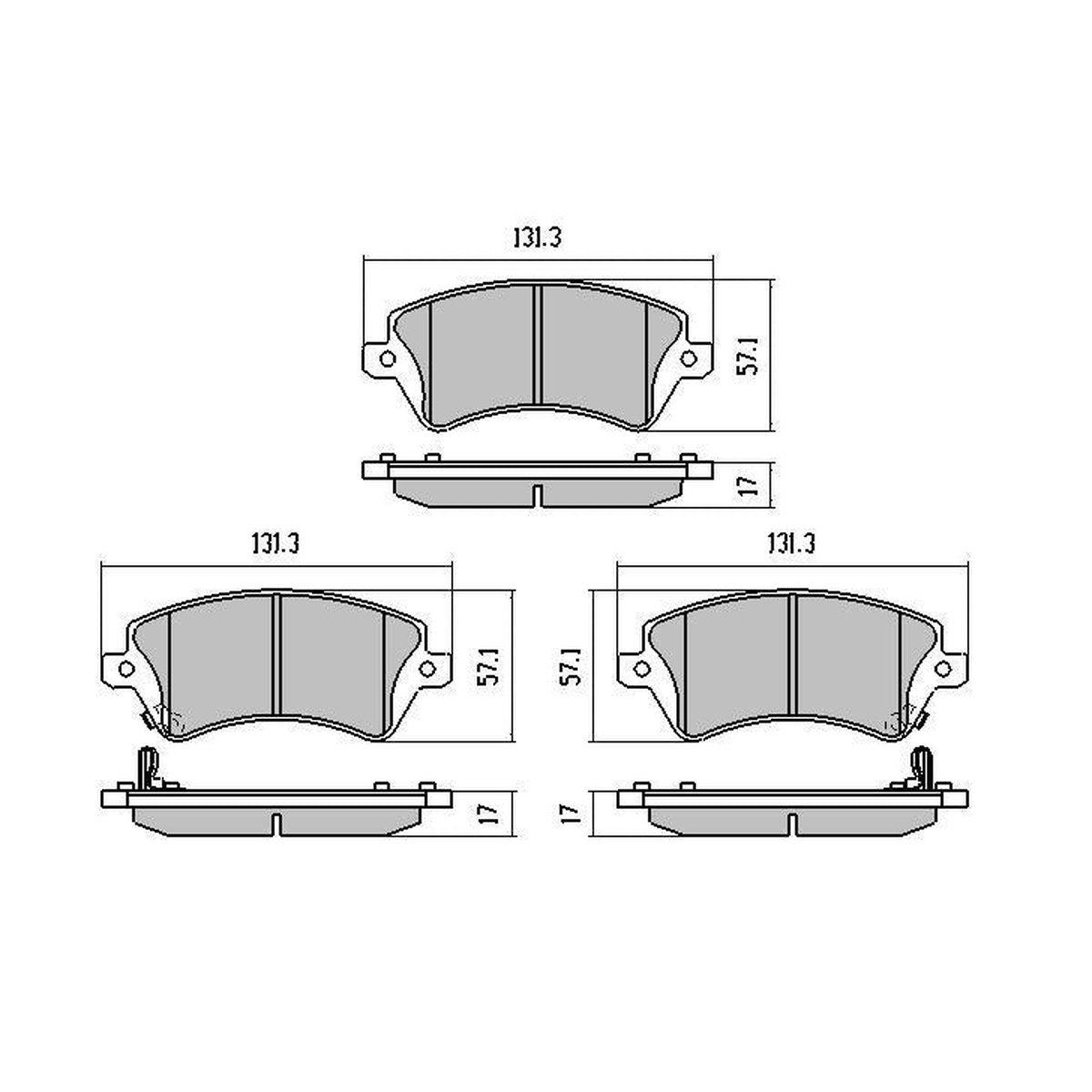 RDA Phantom Ceramic Brake Pad Set Front RDC1981