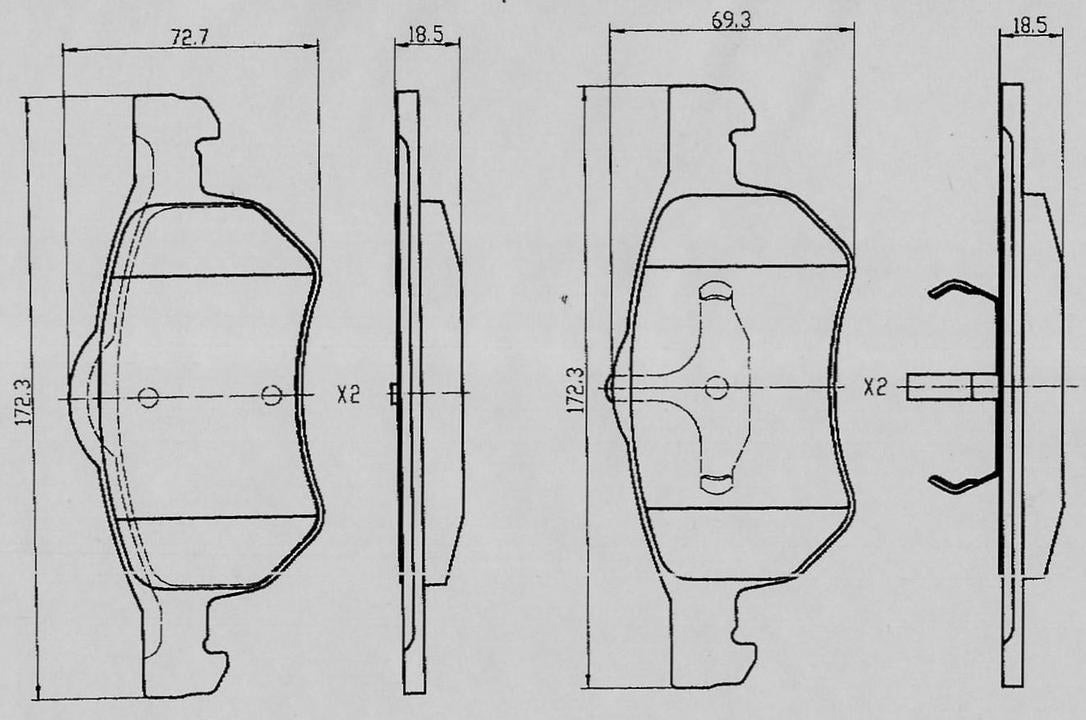 RDA GP Max Brake Pad Set Front RDB1984