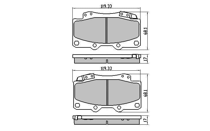 RDA Phantom Ceramic Brake Pad Set Front RDC1987