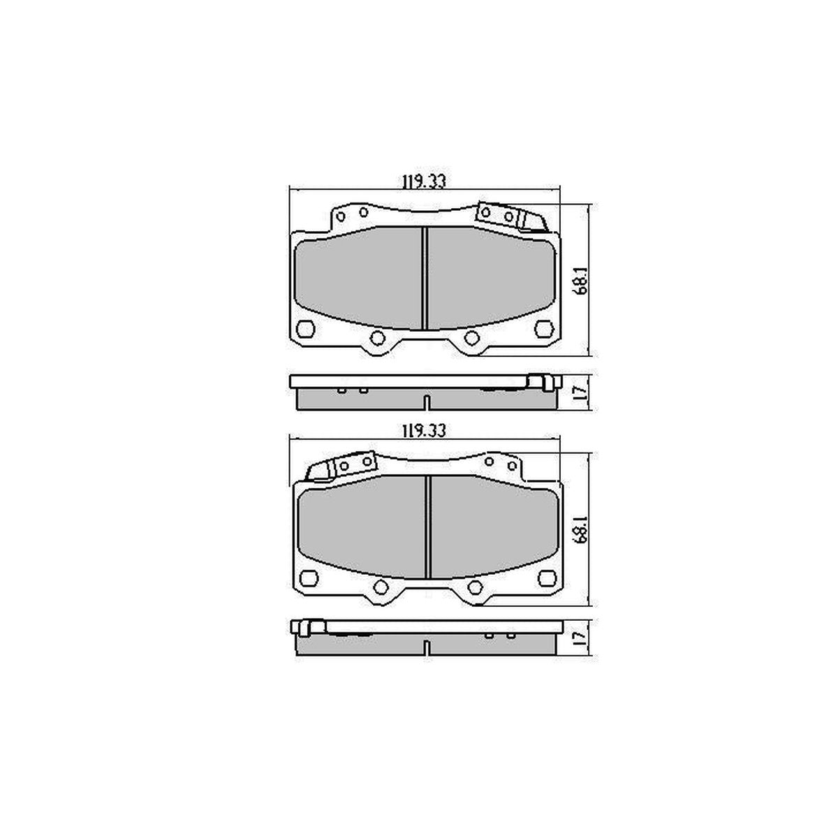 RDA GP Max Brake Pad Set Front RDB1987