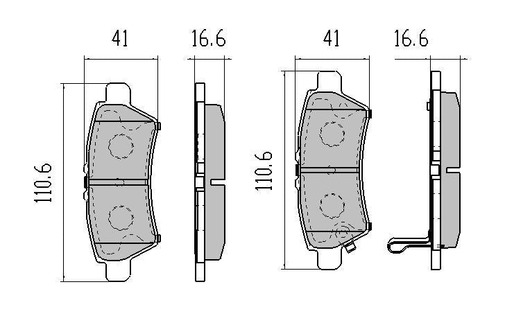 RDA GP Max Brake Pad Set Rear RDB1990
