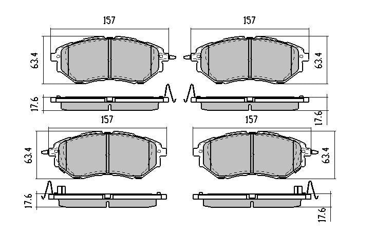 RDA GP Max Brake Pad Set Front RDB1991