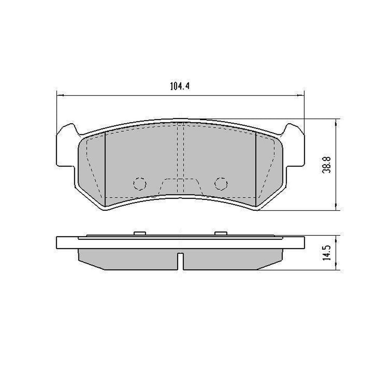 RDA GP Max Brake Pad Set Rear RDB1998