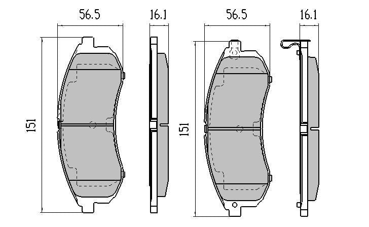 RDA GP Max Brake Pad Set Front RDB2002