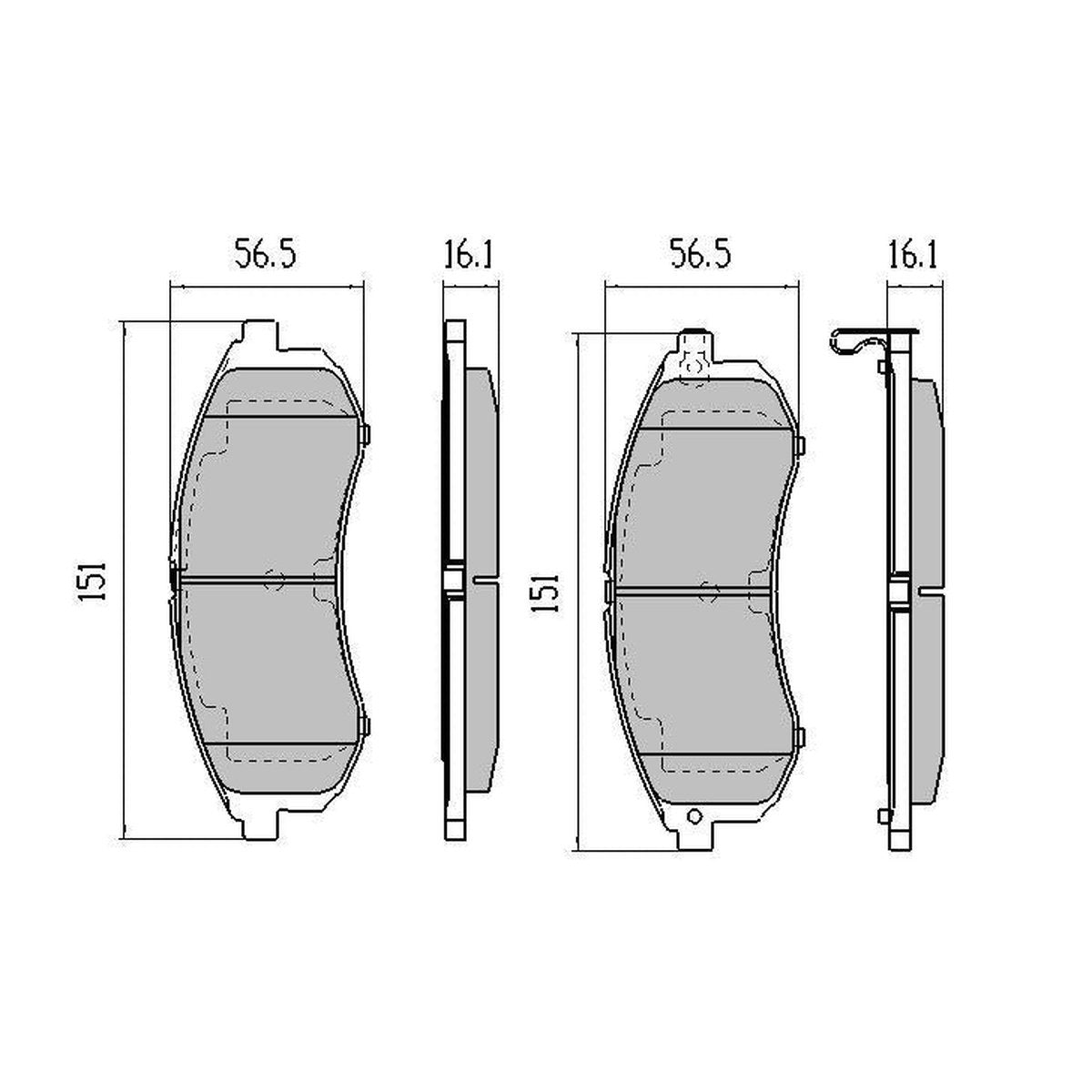 RDA Phantom Ceramic Brake Pad Set Front RDC2002