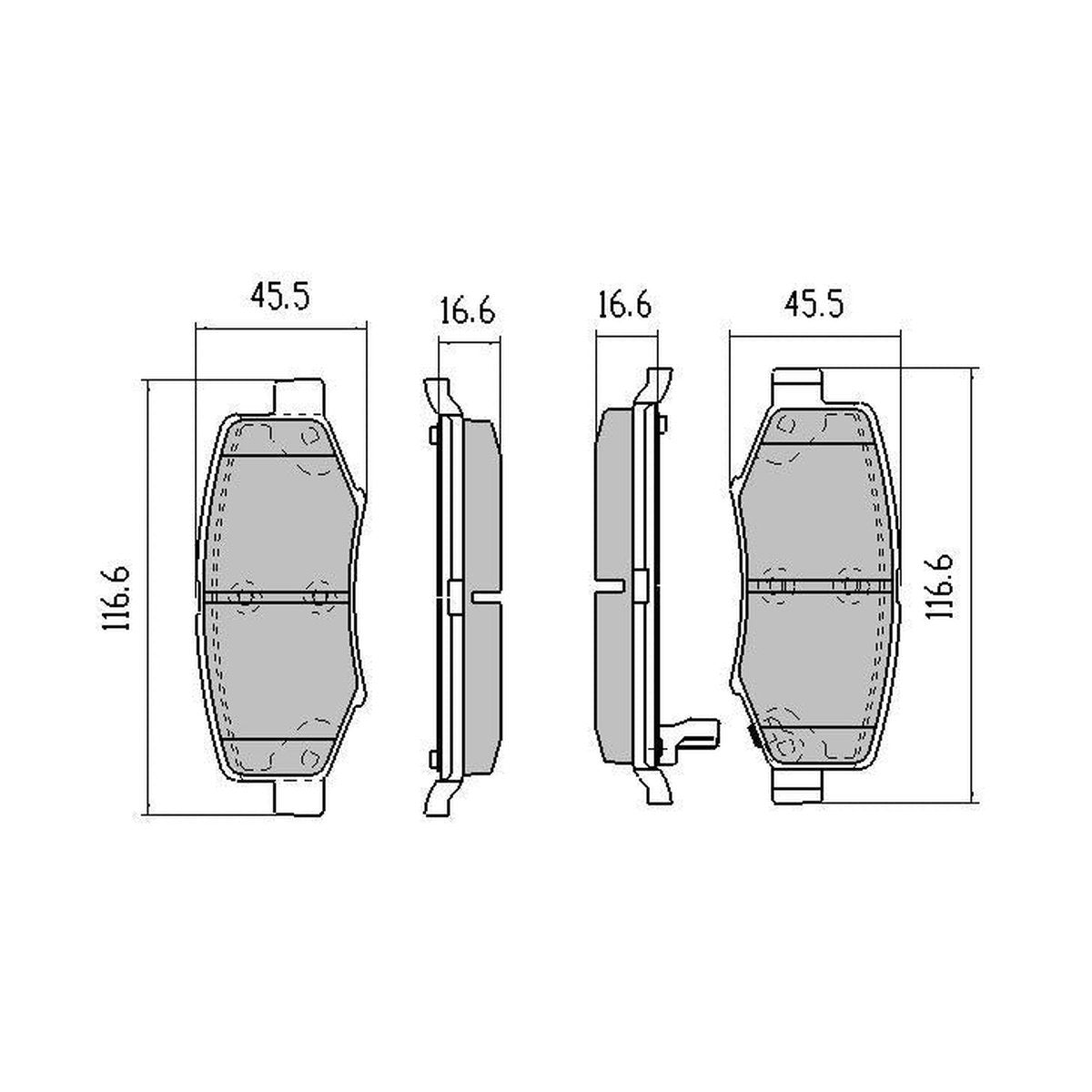 RDA Phantom Ceramic Brake Pad Set Rear RDC2007