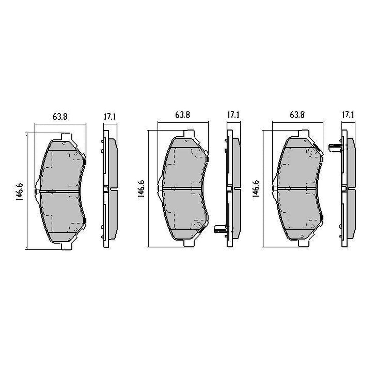 RDA GP Max Brake Pad Set Front RDB2008