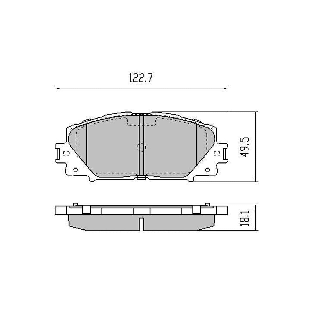 RDA GP Max Brake Pad Set Front RDB2009