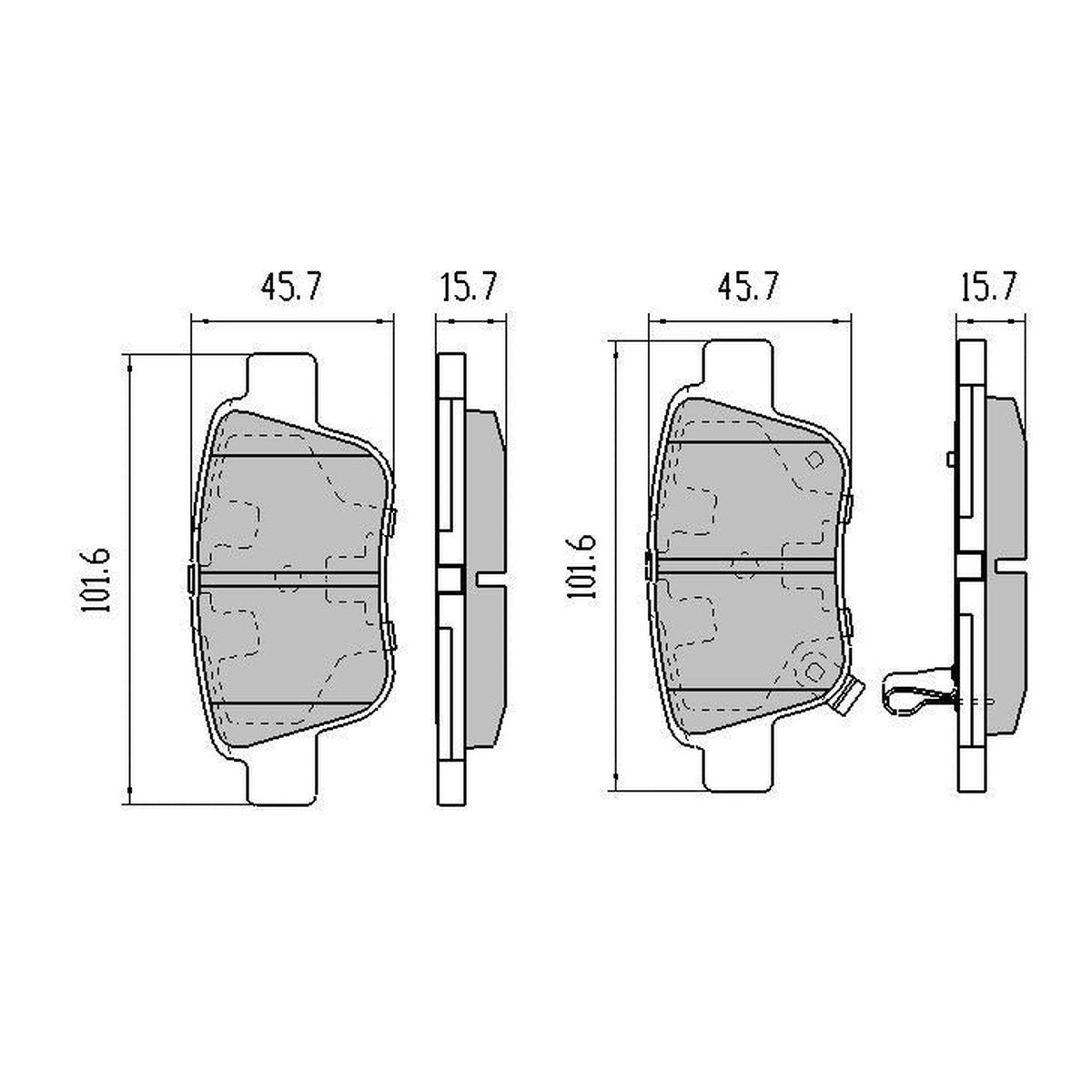RDA GP Max Brake Pad Set Rear RDB2014