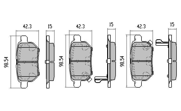 RDA GP Max Brake Pad Set Rear RDB2016