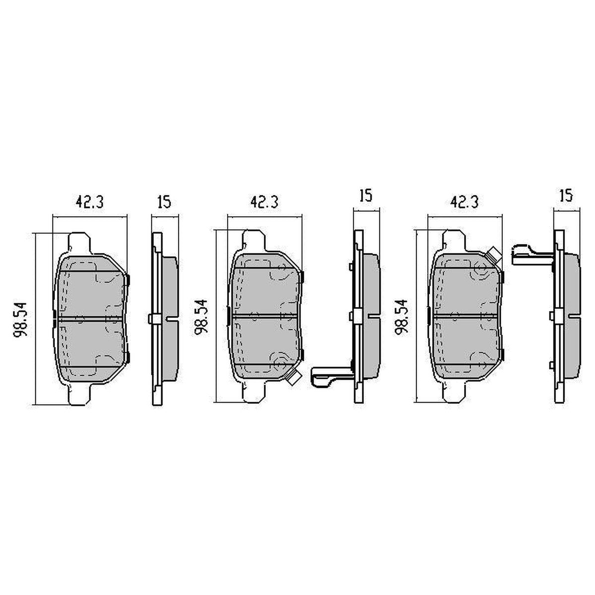 RDA Phantom Ceramic Brake Pad Set Rear RDC2016