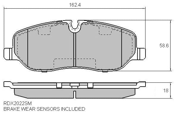 RDA Phantom Ceramic Brake Pad Set Front RDC2022
