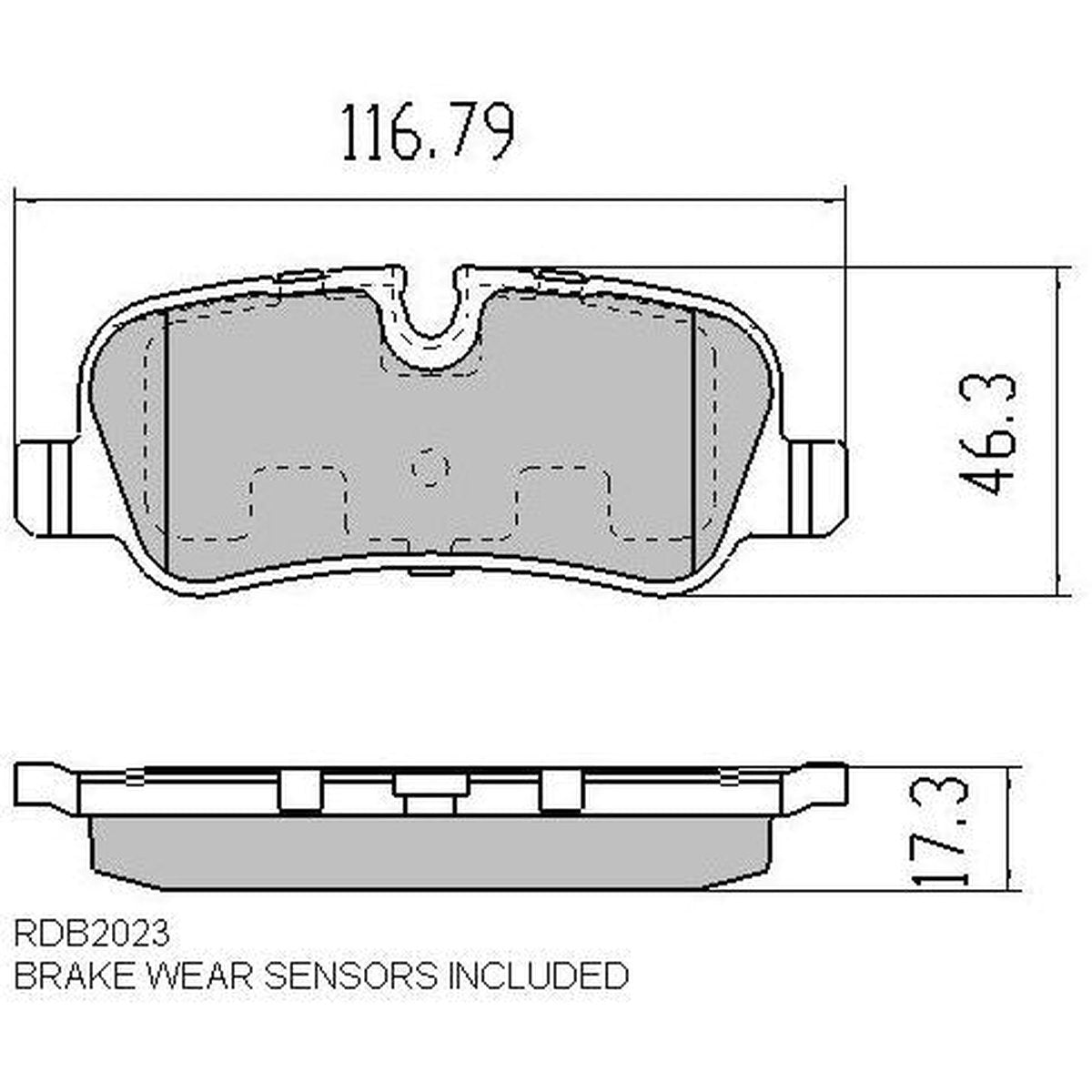 RDA Phantom Ceramic Brake Pad Set Rear RDC2023