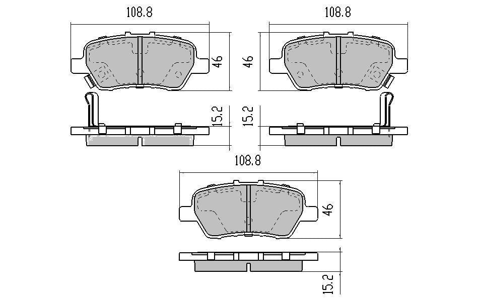 RDA GP Max Brake Pad Set Rear RDB2031