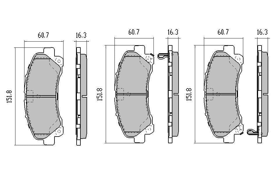 RDA Phantom Ceramic Brake Pad Set Front RDC2033