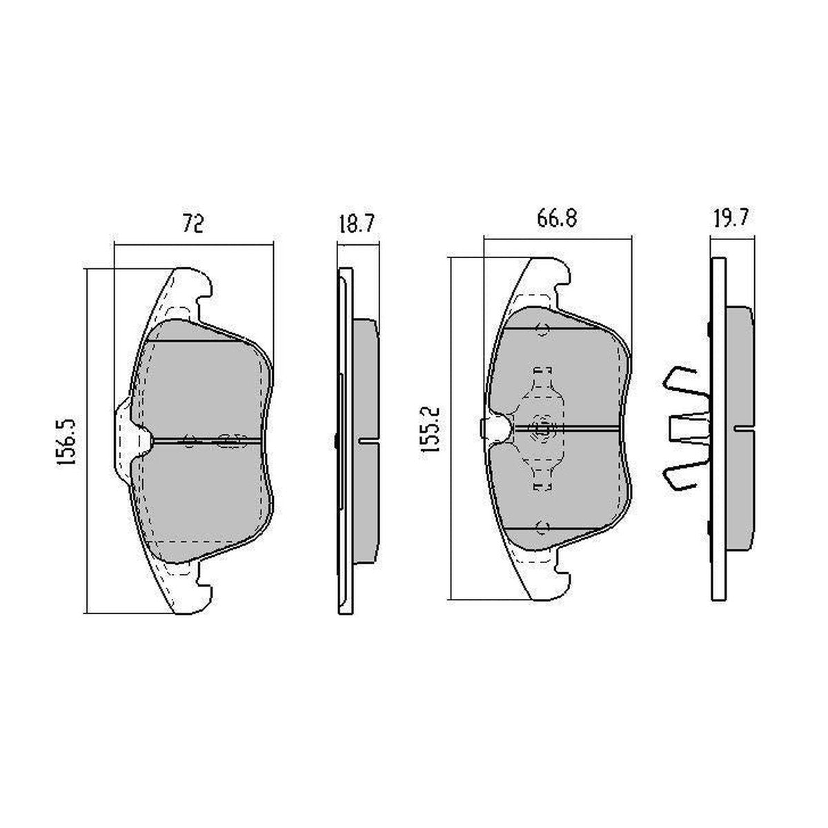 RDA GP Max Brake Pad Set Front RDB2038