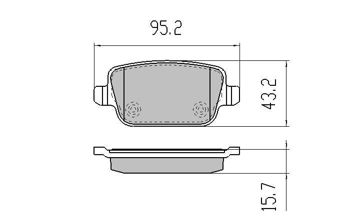 RDA GP Max Brake Pad Set Rear RDB2039