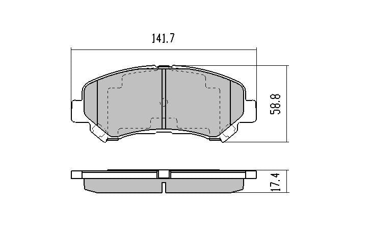 RDA GP Max Brake Pad Set Front RDB2040