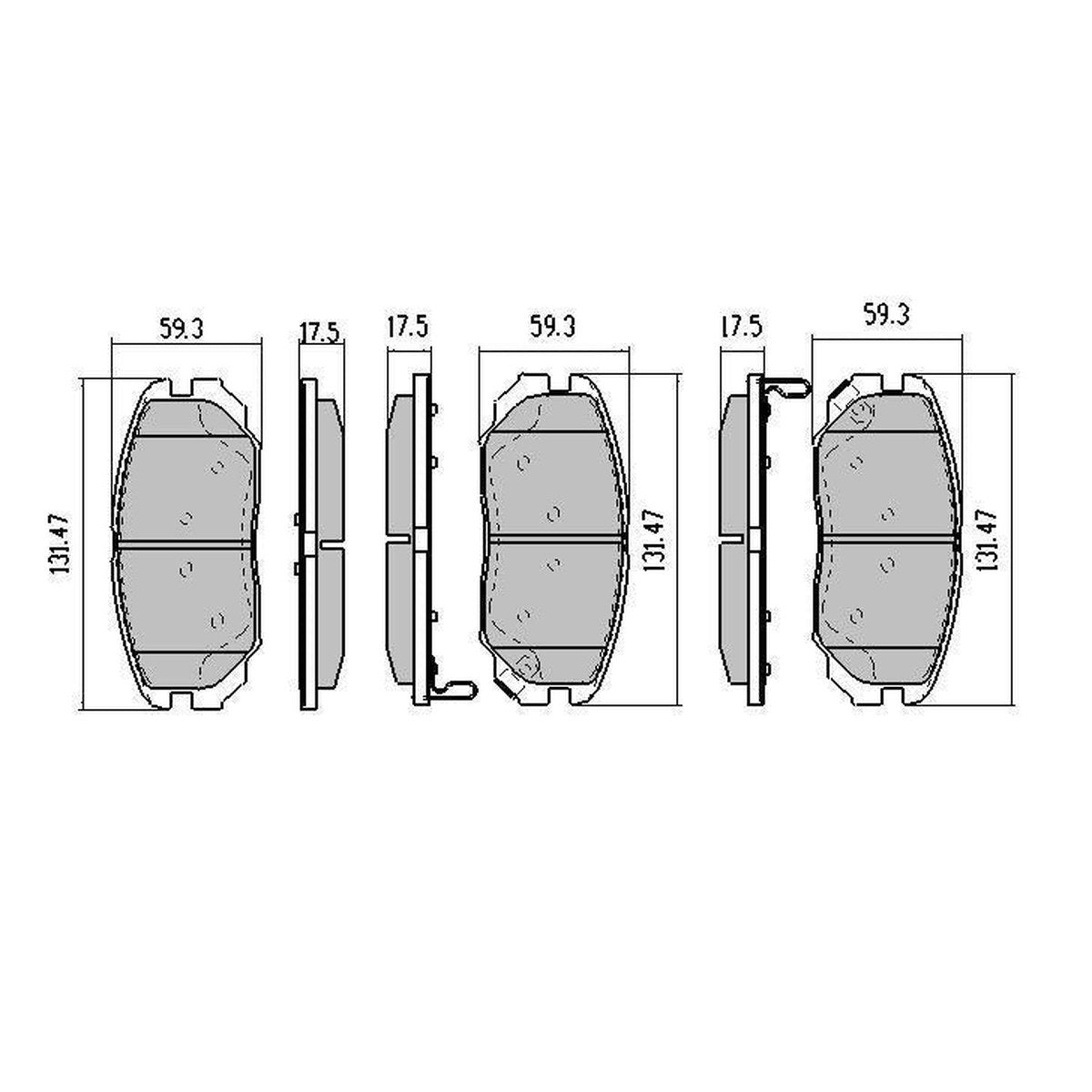 RDA GP Max Brake Pad Set Front RDB2045