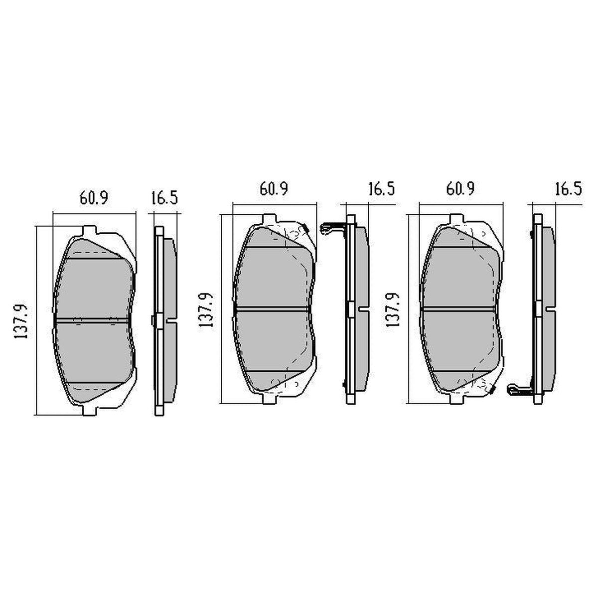 RDA Phantom Ceramic Brake Pad Set Front RDC2055