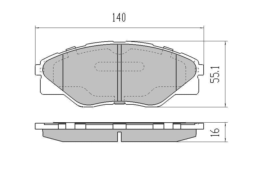 RDA Phantom Ceramic Brake Pad Set Front RDC2057