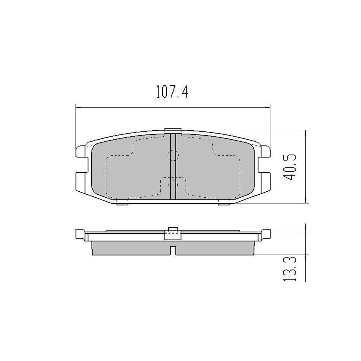 RDA GP Max Brake Pad Set Rear RDB2058