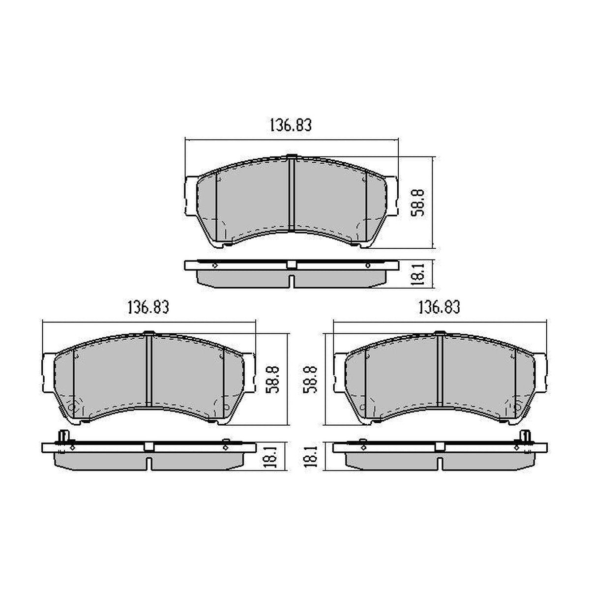 RDA GP Max Brake Pad Set Front RDB2063
