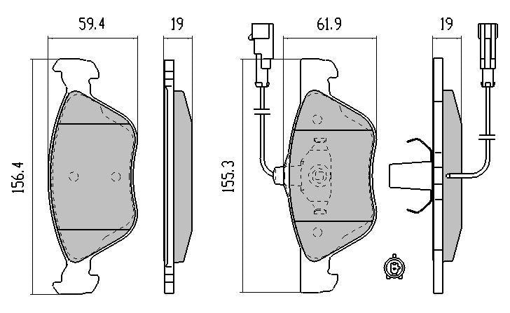 RDA Phantom Ceramic Brake Pad Set Front RDC2065