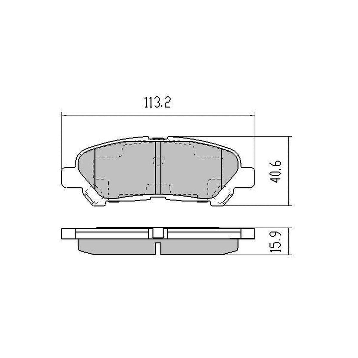 RDA GP Max Brake Pad Set Rear RDB2067