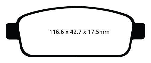 RDA Phantom Ceramic Brake Pad Set Rear RDC2069