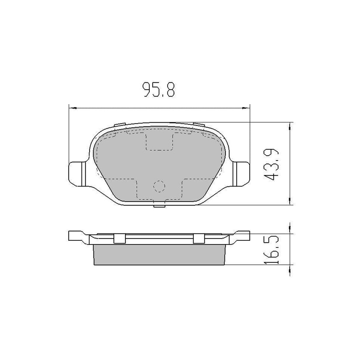 RDA GP Max Brake Pad Set Rear RDB2089