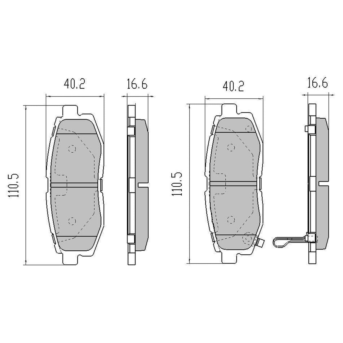 RDA GP Max Brake Pad Set Rear RDB2092