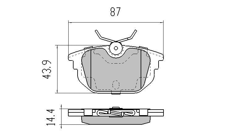 RDA GP Max Brake Pad Set Rear RDB2103