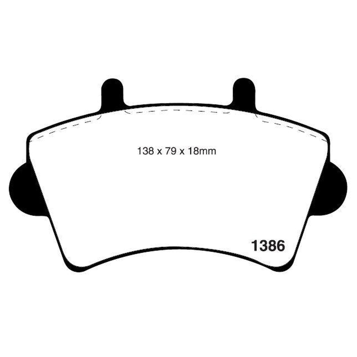 RDA GP Max Brake Pad Set Front RDB2107